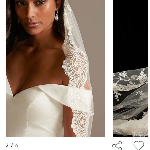 I am selling my strapless, ivory , ruffled mermaid wedding gown. - Picture 7 of 11